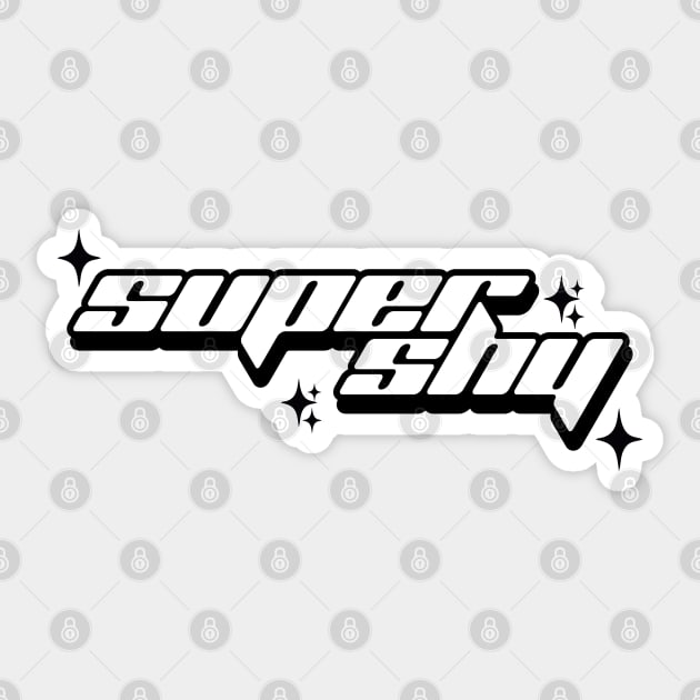 Super shy nwjns Sticker by littlefrog